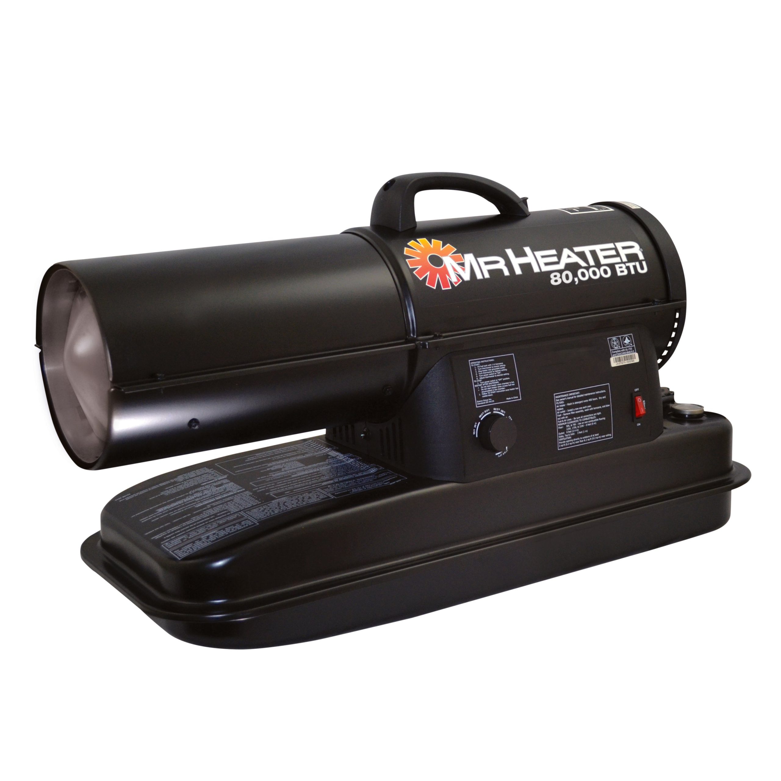 80.000 BTU Forced Air Kerosene Heater