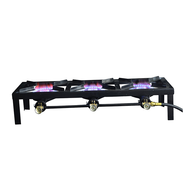 45.000 BTU Triple Burner Angle Iron Stove