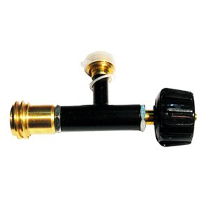 Black Pipe Tee with Adapter