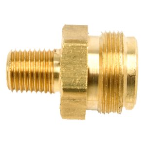 1/4in Male Pipe Thread x 1in-20 Male Throwaway Cylinder Thread